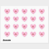 KRW Be Mine Valentine Candy Heart Sticker (Blatt)