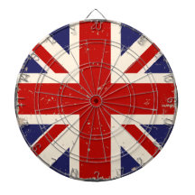 KRW beschädigte britische Flagge Dartboard