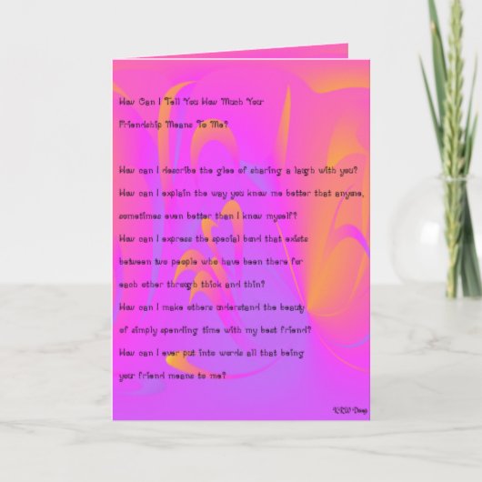 KRW Best Friend Card Karte (Vorderseite)