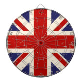 KRW beunruhigter britischer FlaggeDartboard Dartscheibe (vorne)