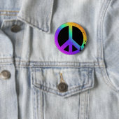 KRW beunruhigtes Regenbogen-Friedenszeichen Button (Beispiel)