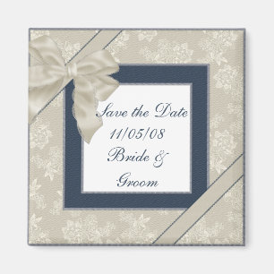 KRW blau und weiße Wedding Gewohnheit Save the Magnet