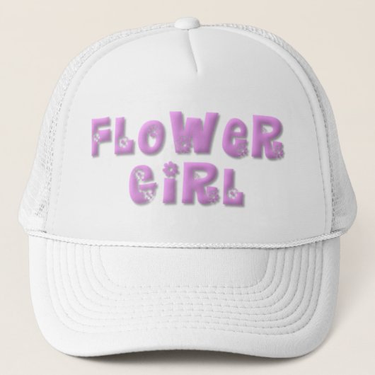 KRW-Blumen-Mädchen-Baseballmütze Truckerkappe (Vorderseite)