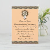 KRW Border Dreamcatcher Custom Wedding Einladung (Stehend Vorderseite)