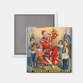 KRW Circus Clown Vintag Magnet (Vorderseite/Rückseite)