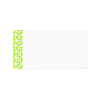 KRW Coole Limone Circle Blank-Adressetikett Adressaufkleber