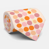 KRW coole rosa und orange Stellen Krawatte (Gerollt)