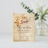 KRW Corinthians Liebe ist Save the Date Postkarte (Stehend Vorderseite)