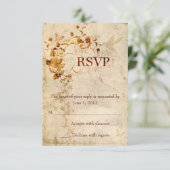 KRW Corinthians Liebe ist: Wedding RSVP Ecru Karte (Stehend Vorderseite)