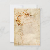 KRW Corinthians Liebe ist: Wedding RSVP Ecru Karte (Rückseite)