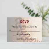 KRW Custom Baseball Bar Mitzvah RSVP Card Karte (Stehend Vorderseite)
