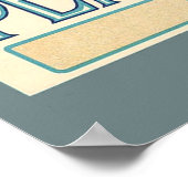 KRW CUSTOM Embarcadero Birnen Vintages Kratetikett Poster (Ecke)