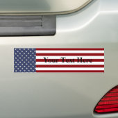 KRW Custom Text American Flag Autoaufkleber (Auf Auto)