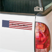 KRW Custom Text American Flag Autoaufkleber (Auf Lkw)