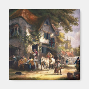 KRW der Dorf-Festival-Vintage Magnet