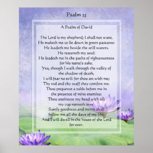 KRW Der Herr ist mein Hirte Psalm 23 Print Poster