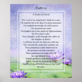 KRW Der Herr ist mein Hirte Psalm 23 Print Poster