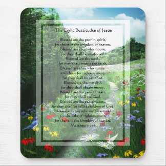 KRW die acht Beatitudes der Jesus-Mausunterlage Mousepad