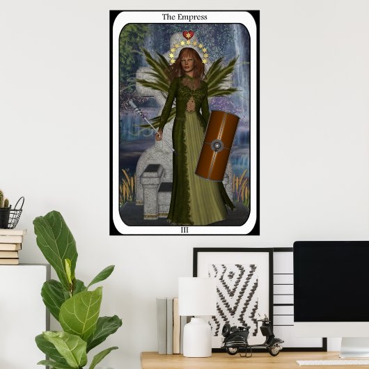 KRW Die Empress Fairy-Tarot-Karte Poster (Heimbüro)