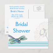 KRW Dragonfly Custom Bridal Dusche Einladung (Vorne/Hinten)