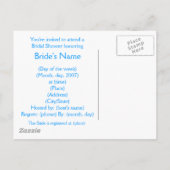 KRW Dragonfly Custom Bridal Dusche Einladung (Rückseite)