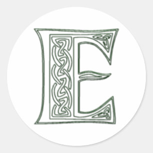 KRW - E - keltisches Monogramm-Siegel Runder Aufkleber
