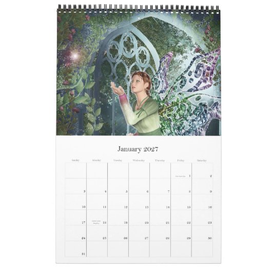 KRW-Fantasie-Kunst-Portfolio Kalender (Jan 2027)