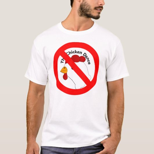 KRW Funny No Chicken Dance Wedding T-Shirt (Vorderseite)