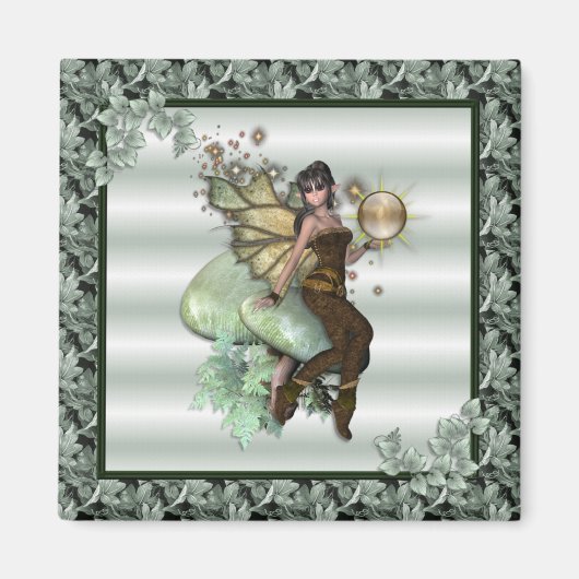 KRW Green Leaf Fee Magnet (Vorne)