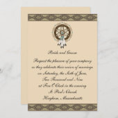 KRW-GrenzeDreamcatcher kundenspezifische Einladung (Vorne/Hinten)