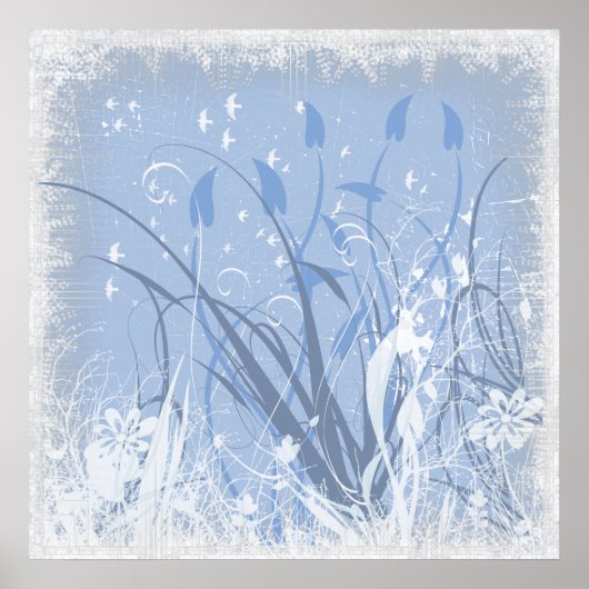 KRW Grunge Blue Take 2 Poster (Vorne)