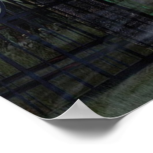 KRW Halloween Decor Poster Creepy Castle (Ecke)