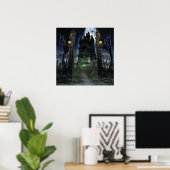 KRW Halloween Decor Poster Creepy Castle (Heimbüro)
