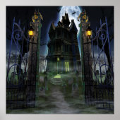 KRW Halloween Decor Poster Creepy Castle (Vorne)