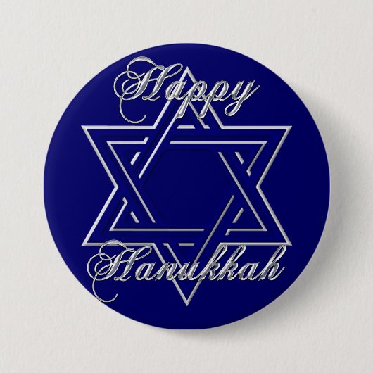 KRW Happy Hanukkah Star von David Button (Vorderseite)