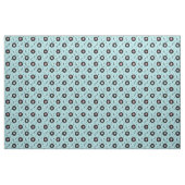 KRW Hellblauer Retro-Schallplatten-Musikstoff Stoff (Fat Quarter (45,7 x 55,9 cm))