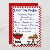 KRW-Hinterhofcookout-Einladung Einladung (Vorne/Hinten)