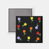 KRW Hübsch Tulips Magnet (Vorderseite/Rückseite)