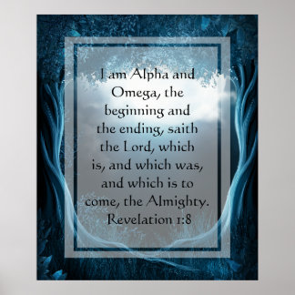 KRW Ich bin das Alpha und Omega Poster
