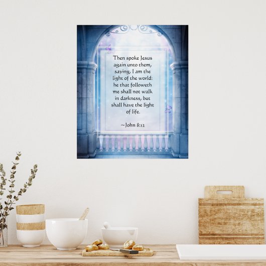 KRW Jesus ist das Licht des Weltplakats Poster (Küche)