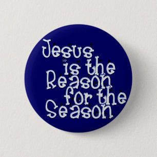KRW Jesus ist der Grund während der Jahreszeit Button