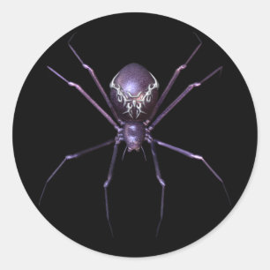 KRW Jeweled Spider Halloween Runder Aufkleber