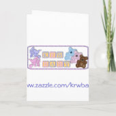 KRW-Jungen-Schnuller-Baby-Duschen-Einladung Einladung (Rückseite)