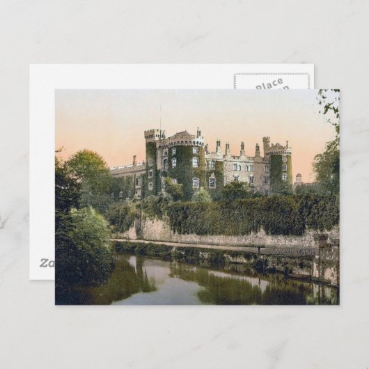 KRW Kilkeny Castle Irland Vintage Postkarte (Vorne/Hinten)