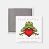 KRW Kissing Frogs Magnet (Vorderseite/Rückseite)