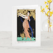 KRW kostümiert Parisiens 1914 leere Karte (Gelbe Blume)