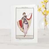 KRW kostümiert Parisiens 1914 leere Karte (Gelbe Blume)