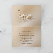 KRW-Liebe-Schwan-kundenspezifische Einladung (Innenseite)