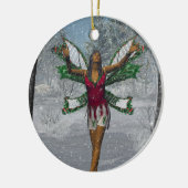 KRW ließ es schneien afrikanische feenhafte Keramikornament (Links)