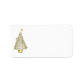 KRW Little Xmas Tree Holiday Blank Address Label Adressaufkleber (Vorne)